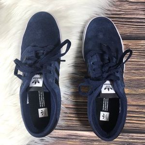 Navy Blue Suede Adidas